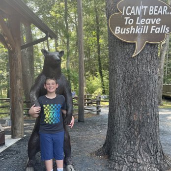 Bushkill Falls - Last time we were here he was much younger - Tours Near Me - Bushkill, Pennsylvania Bushkill Falls - Last time we were here he was much younger - Tours Near Me - Bushkill, Pennsylvania