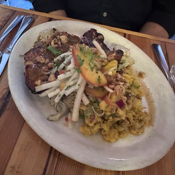 The Plimoth - Pork chop another angle - Italian Near Me - Denver, Colorado