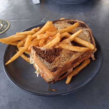 Big Grove - The rachel with regular fries. I tried my friends sweet potato fries and they were delicious, I would probably get those next time! - Breweries Near Me - Prairie Village, Kansas Big Grove - The rachel with regular fries. I tried my friends sweet potato fries and they were delicious, I would probably get those next time! - Breweries Near Me - Prairie Village, Kansas