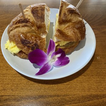 Old Town Caffe - Turkey ham and egg croissant - Coffee & Tea Near Me - Pasadena, California Old Town Caffe - Turkey ham and egg croissant - Coffee & Tea Near Me - Pasadena, California