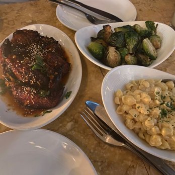 Mua - No Cheese "Mac n' Cheese" / butternut squash, cream Brussels Sprouts / brown butter - Bars Near Me - Oakland, California Mua - No Cheese "Mac n' Cheese" / butternut squash, cream Brussels Sprouts / brown butter - Bars Near Me - Oakland, California