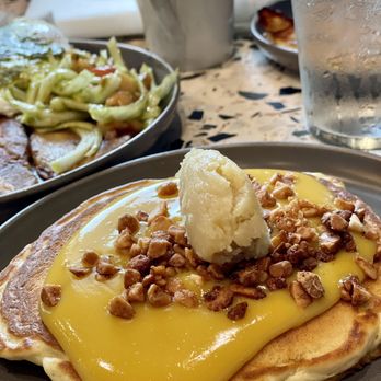 Break + Feast - Lilikoi pancake - Breakfast & Brunch Near Me - Koloa, Hawaii Break + Feast - Lilikoi pancake - Breakfast & Brunch Near Me - Koloa, Hawaii