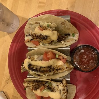 Dixie Cream Cafe - Fish tacos were great. They had this sweet mango slaw that paired very well with them! - Coffee & Tea Near Me - Windermere, Florida