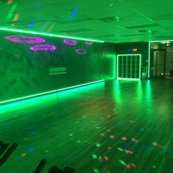 Fast 30 - Dance room Glow Party set up