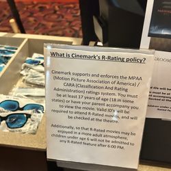 Cinemark - Strongsville - Proof of their actual employees not backing their website .