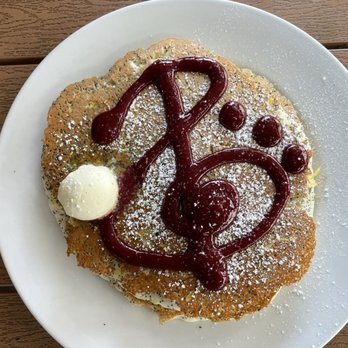 Cafe Coda - Lemon Poppy Seed Pancakes - Music Venues Near Me - Chico, California