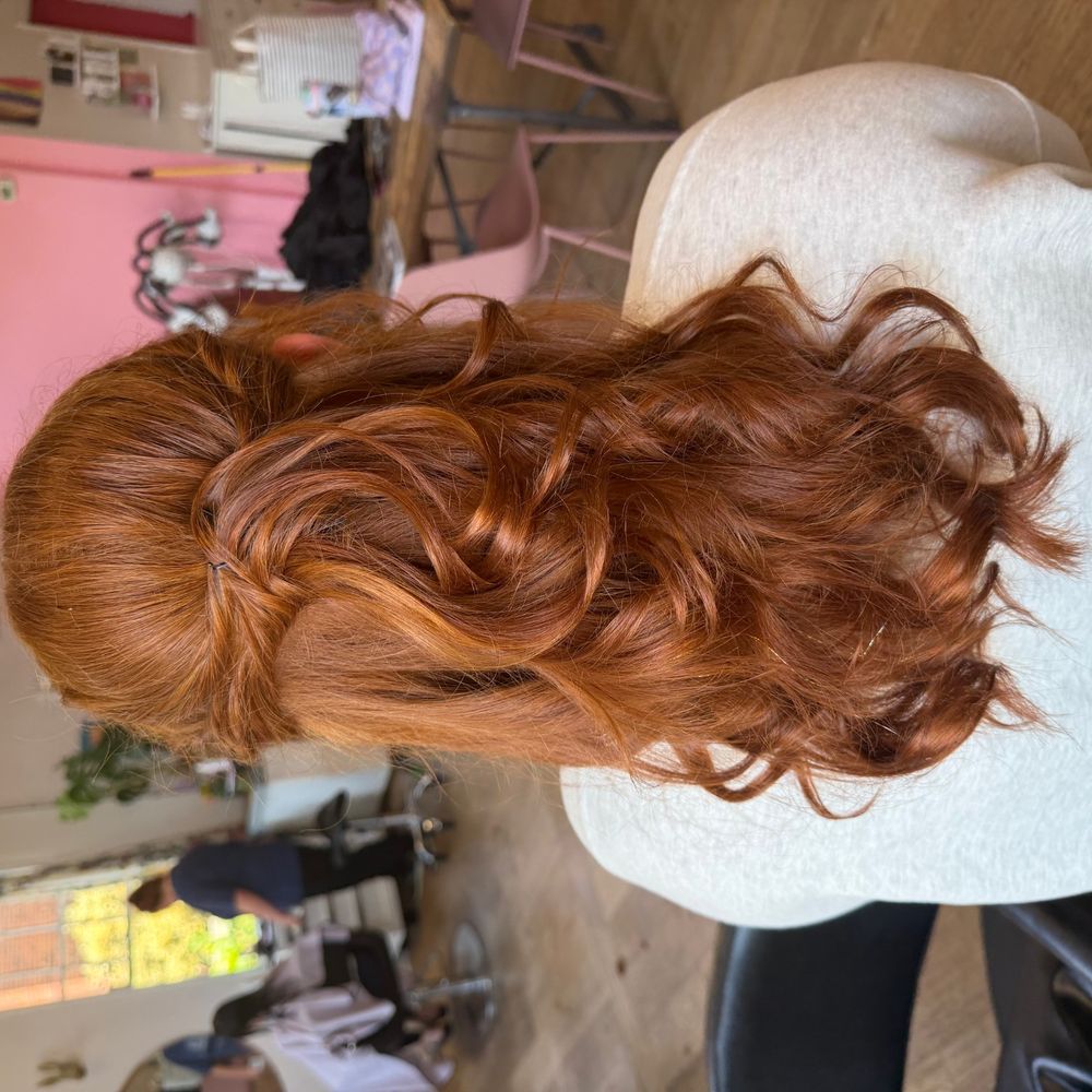 Ceremony Salon - My prom hair!! - Hair Salons Near Me - Carrboro, North Carolina