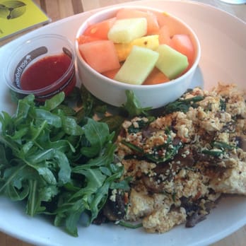 Root Down DIA - Super seed crusted tofu scramble - New American Near Me - Denver, Colorado Root Down DIA - Super seed crusted tofu scramble - New American Near Me - Denver, Colorado