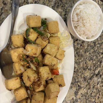 Peter's Kitchen China Bistro - Black CV19. Salted Pepper Tofu椒盐豆腐pepper - Dim Sum Near Me - Orlando, Florida Peter's Kitchen China Bistro - Black CV19. Salted Pepper Tofu椒盐豆腐pepper - Dim Sum Near Me - Orlando, Florida