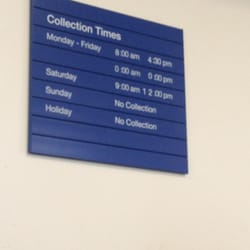 US Post Office - Collection times