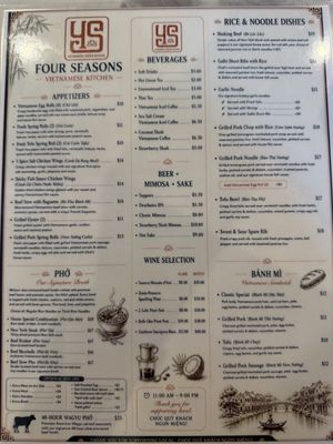 Menu photo 1 Four Seasons - Vietnamese Kitchen Reno, NV Menu photo 1 Four Seasons - Vietnamese Kitchen Reno, NV