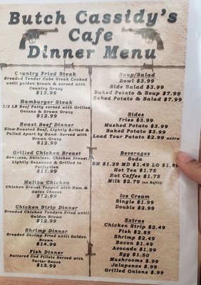 Menu photo 8 Butch Cassidy's Hideout Cafe Circleville, UT