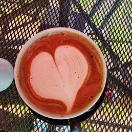 Caffe Divano cafe mocha with a friendly touch. Caffe Divano cafe mocha with a friendly touch.