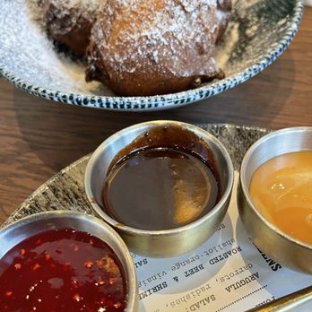 The Pressroom - Beignets: chocolate, dulce de leche, raspberry compote - Cocktail Bars Near Me - San Jose, California The Pressroom - Beignets: chocolate, dulce de leche, raspberry compote - Cocktail Bars Near Me - San Jose, California