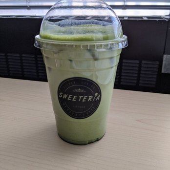 Sweeteria - Iced matcha latte - Desserts Near Me - Silver Spring, Maryland