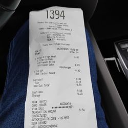 McDonald's - Receipt