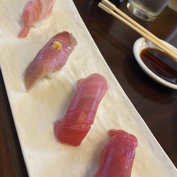 Shiro's - 4 kinds blue fin tuna - Sushi Bars Near Me - Seattle, Washington