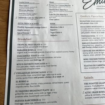 Emilio’s Contemporary Mexican Kitchen - Menu - Mexican Near Me - Las Vegas, Nevada Emilio’s Contemporary Mexican Kitchen - Menu - Mexican Near Me - Las Vegas, Nevada