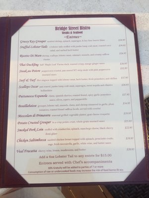Menu photo 2 Bridge Street Bistro Bradenton Beach, FL Menu photo 2 Bridge Street Bistro Bradenton Beach, FL