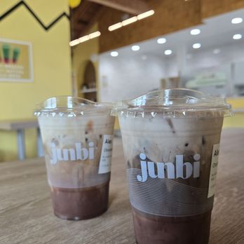 Junbi - Hazelnut hojicha latte & coffee - Coffee & Tea Near Me - Garden Grove, California