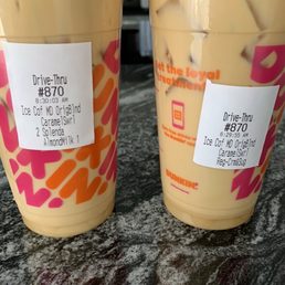 Not Almond milk iced coffee