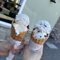 Ice Cream Social - Ruston - Mint chocolate chip ice cream  Toasted banana