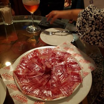 Bodega La Puntual - The amazing jamon! Look at how beautiful it looks! - Catalan Near Me - Barcelona, B
