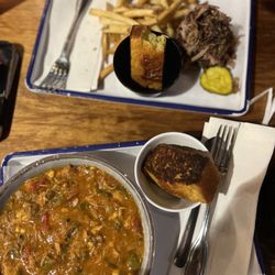 Brunswick Stew & BBQ & fries