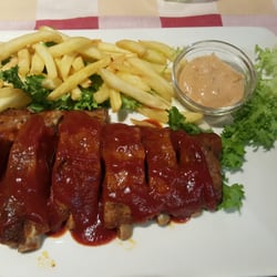 Frankie's Grill - Ribs and Frankie's sauce.