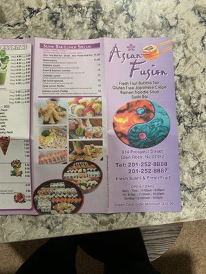 Menu photo 6 Asian Fusion Glen Rock, NJ
