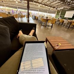 Mother Road Market - Outdoor space, great for lounging and reading
