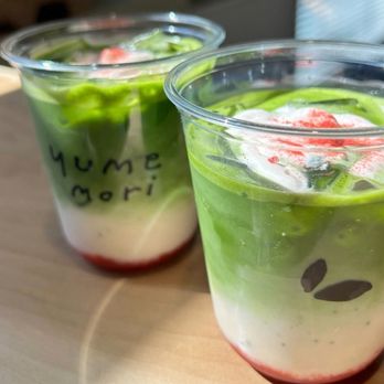 Yume Mori Matcha - Ichigo Matcha with Oat milk - Coffee & Tea Near Me - Berkeley, California Yume Mori Matcha - Ichigo Matcha with Oat milk - Coffee & Tea Near Me - Berkeley, California