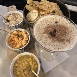 Sorella's - Trio Dip & Chocolate Espresso Martini