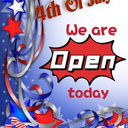 We're open on the 4th of July. We look forward to seeing you!