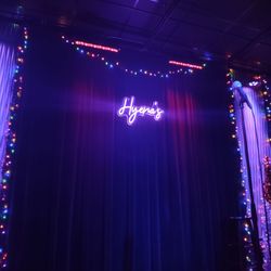 Hyena's Comedy Nightclub - Stage waiting for Billy Gardell. Great show.