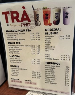 Menu photo 8 Superior Pho Cleveland, OH