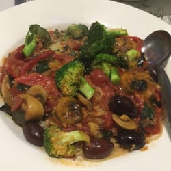 Nonna and I Italian Restaurant  - Vegetables with angel hair pasta