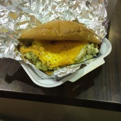 Avocado egg salad sandwich.