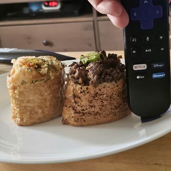 Kingyubu - Tiny portion for $6.97. Size compared to a small Roku controller - Korean Near Me - Montrose, California Kingyubu - Tiny portion for $6.97. Size compared to a small Roku controller - Korean Near Me - Montrose, California
