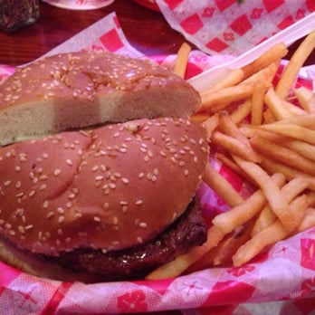 Ron's Place - 5x5 burger with fries - Pubs Near Me - Kenosha, Wisconsin