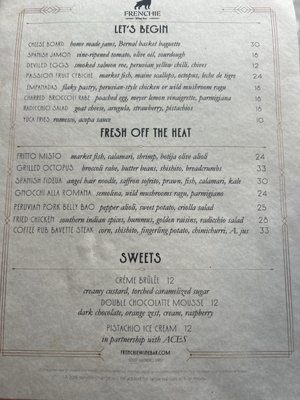 Menu photo 2 Frenchie Wine Bar San Francisco, CA Menu photo 2 Frenchie Wine Bar San Francisco, CA