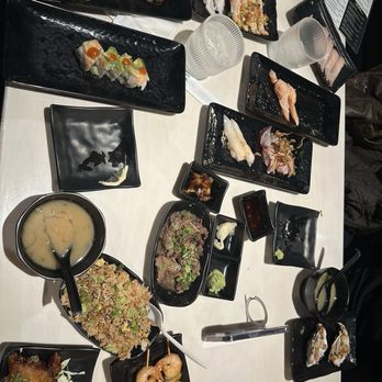 Umami - Nigiri, half rolls, miso soup, fried rice, bulgogi, shrimp skewers and pork belly to start off LOL - Japanese Near Me - Las Vegas, Nevada Umami - Nigiri, half rolls, miso soup, fried rice, bulgogi, shrimp skewers and pork belly to start off LOL - Japanese Near Me - Las Vegas, Nevada
