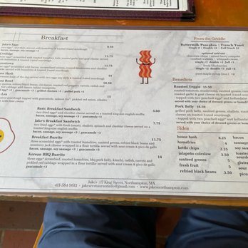 Jake's Restaurant - A simple menu but well executed. - Breakfast & Brunch Near Me - Northampton, Massachusetts