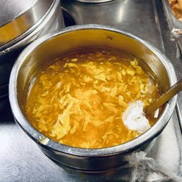 Wonton and Egg Drop Soup Mixed