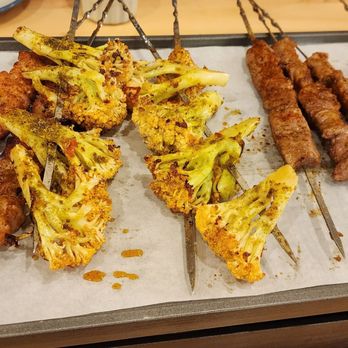 Sanyoung Surf & Turf BBQ - Skewers on the "hot plate" - Barbeque Near Me - Bellevue, Washington