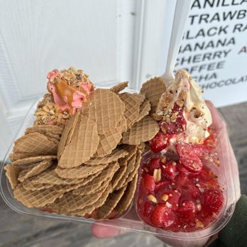 Plank Road Ice Cream - a hand holding a container of ice cream - Ice Cream & Frozen Yogurt Near Me - Syracuse, New York Plank Road Ice Cream - a hand holding a container of ice cream - Ice Cream & Frozen Yogurt Near Me - Syracuse, New York