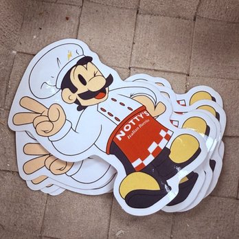 Notty's Italian Burrito - Free stickers so cute !!! - Italian Near Me - Rocklin, California Notty's Italian Burrito - Free stickers so cute !!! - Italian Near Me - Rocklin, California