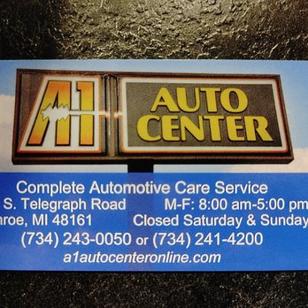 A-1 Auto Center - Their motto is Lady Friendly and i LOVE it! - Auto Repair Near Me - Monroe, Michigan A-1 Auto Center - Their motto is Lady Friendly and i LOVE it! - Auto Repair Near Me - Monroe, Michigan