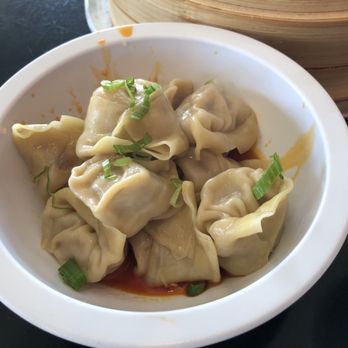 Bing's Dumpling - Spicy pork and shrimp wontons - Dim Sum Near Me - Fremont, California Bing's Dumpling - Spicy pork and shrimp wontons - Dim Sum Near Me - Fremont, California