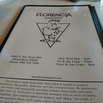 Florencia Pizza Bistro - New menu! - Pizza Near Me - Ahwatukee, Arizona Florencia Pizza Bistro - New menu! - Pizza Near Me - Ahwatukee, Arizona